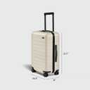 Away Carry-On Luggage, Lightweight Hardside Suitcase with Spinner Wheels, 22 Inch Airline Approved, TSA Lock, Salt White Matte, Medium