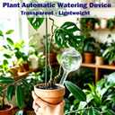 Kingbow 10pcs Plant Self Watering Globes, Clear Plastic Self Watering Bulbs Flower Automatic Watering Stakes Devices, Garden Self Watering Device for Outdoor Indoor Plant