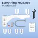 LUXE Bidet NEO 120 Plus - Single Nozzle, Non-Electric Bidet Attachment for Toilet Seat, Patented Slide-In Install, 360 Self-Clean, EZ-Lift to Clean, Rear Wash (Chrome)