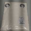 NICETOWN Natural Linen Curtains 84 inch Long 2 Panels Set, Grommet Top Thick Linen Burlap Semi Sheer Vertical Drapes Privacy Assured with Light Filtering for Bedroom/Living Room, W55 x L84