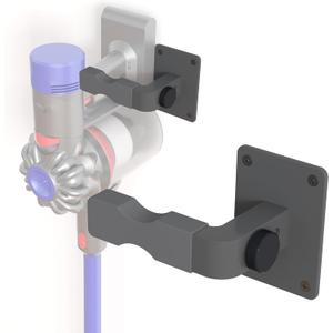 Adjustable Vacuum Wall Mount for Shark Vacuum Shark Cordless Vacuum Wall Mount Compatible for V7 V8 V10 V11 V12 V15 Shark IX141 IZ562H IZ682H IZ361H IZ462H IZ163H IZ363HT IZ483H (Grey) (Gray)