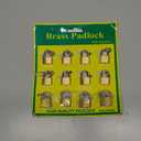 12 Small Mini Metal Padlocks Mini Brass Tiny Box Locks Keyed Jewelry 20mmX12