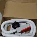 Automatic Fuel Transfer Pump with Auto Stop Sensor Overfill Protection, Fast and Safe Portable Gas Can Pump with 3 Can Adapters & 51'' Extra Long Hose for Oil, Diesel, Gasoline