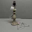 Davenport Wood Table Lamp Base in Rustic White, Rustic Country Lamps