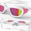 Polarized Swimming Goggles, Unisex Adult Swim Goggles Anti Fog Anti UV Wide View Pool Glasses for Men Women