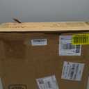 End Table with Diamond Handle, Nightstand/Bedside Table with Charging Station, Rustic Brown