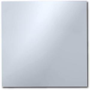 LUXE PARTY 12 Pack Square Mirror Charger Plate | Lightweight |Decorative Dinnerware | Dinner Party | Wedding | Events | Table Setting | Silver
