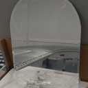 Frameless Bathroom Mirror, 22" x 30" Arched Vanity Mirror for Wall Beveled, Arch Wall Mounted Mirror for Hallway, Entryways, Over Sink