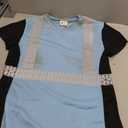Women Safety Shirt,High Reflective T Shirt for Woman with Unusual Reflective Pattern,Short Sleeve Breathable (Blue, M)
