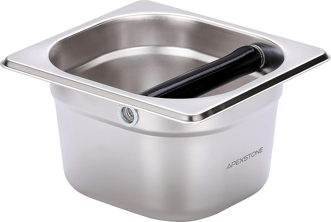 Coffee Knock Box Stainless Steel, Espresso Knock Box Stainless Steel, Knock Box for Espresso Coffee Grounds, Knock Box Small