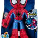 Marvel Spidey and His Amazing Friends Web Flash Spidey Plush - 9-Inch Plush with Light Up Signal - Toys Featuring Your Friendly Neighborhood Spideys