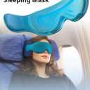 Inspireyes Travel Pillows for Airplanes, 360 Head Support for Long Flight, Soft Airplane Pillow with 3D Eye Mask for Sleeping, Stop Bobblehead, Airplane Headrest Gadgets, Light Black