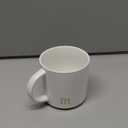 COLLECTIVE HOME - Monogram Ceramic Mugs, 15 oz Golden Initial Coffee Cups, Elegant Alphabet Tea Mugs, Elegant Personalized Mug with Gift Box, Luxurious Cups for Office and Home (m)