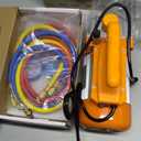 BACOENG 3.6CFM AC Vacuum Pump and Gauge Set - Home Mini Split Vacuum Pump Kit for R410A Refrigerants - w/ R410a Mini Split Adapter & 3x5FT Hoses