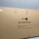 Art3d White Large PVC 3D Wall Panels for Interior Wall Dcor, Drop Ceiling Tile 2x4, 3D Textured Wavy Wall Panels Decorative, Pack of 6 Tiles(47.2"23.6")