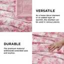 Bedsure GentleSoft Sherpa Fluffy Throw Blanket - Fleece Warm and Cozy Throw for Women Gift, Plush & Fuzzy Faux Christmas Fur Blanket for Couch, Sofa, Bed Decor, Tie Dye Design, Pink, 50x60 Inches