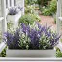 Artificial  Lavender Plant for Gifts Farmhouse Wedding Centerpiece Kitchen Windowsill Table Shelf Indoor Greenery Decor