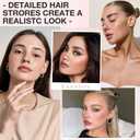 20 Sheets Eyebrow Tattoo Waterproof Eyebrow Sticker, 4D Hair Like Natural Fake Tattoo Eyebrows Peel Off Instant Transfers Brows Shaper Eyebrow Makeup Sticker for Women Girls,Natural Brown