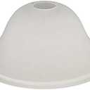 Giluta Small Floor Lamp Glass Shade Replacement Globe -Fitting Opening 1.625" Modern Frosted Style Light Fixture Shade, Height: 4.13 inches, Width: 9.45 inches. Lipless