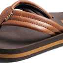 REEF Boys Kids Ahi Beach Flip Flop, Soft Cushion Footbed, Water Friendly (Brown, S)