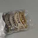 Mesovor 6 Pack Flat Hair Claw Clips, 4.33" Nonslip Large Round Lay Flat Hair Clips | Strong Hold French Flat Hairclips for Lying Down, Yoga, Driving (Neutral Matte)