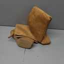 Women's Knee High Suede Boots for Women Wide Calf Square Toe Stiletto Heels Tall Boots Pull On High Heel Long Booties, Size 9.5