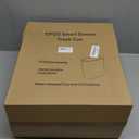 TIPGO 5 Gallon Motion Senor Bathroom Trash Can with Lid, Automatic Garbage Can Touchless, Smart Plastic Waste Basket for Narrow Spaces, Bathroom, Office, Bedroom, Living Room (Black)