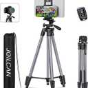 JOILCAN 67" Tripods Camera Tripod, Phone Tablet Tripod for Video Recording Vlog Photo with Remote Carry Bag, Aluminum Lightweight Travel Tripods (Grey)