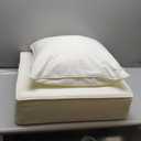 22" x 22" x 6" Outdoor Deep Seat Cushions Set - 4 Set Waterproof & Fade Resistant Patio Furniture Replacement Cushions, Non-Slip Outdoor Cushions Fit Loveseats, Couches, Chairs, and Sofas. (Cream)