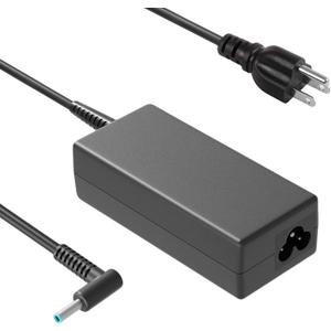 65W 45W 4.5x3.0 mm Smart Blue Tip AC Laptop Charger Replacement for HP Pavilion x360 13 14 15 17, Envy x360 13 15, Chromebook Probook Elitebook Zbook Stream Series Computer Power Adapter