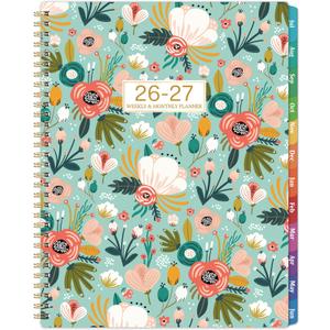 2026-2027 Planner - 2026-2027 Planner Weekly and Monthly, Jul.2026-Jun.2027, 8.5''x11'', Large Daily Blocks to Write, Academic Weekly Monthly Planners with Colorful Tabs, Inner Pocket