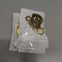 10 x A-Z Stainless Steel Letter Keychain - Alphabet Initial Key Ring for Men Women, Purse or Car Charm (V Gold)