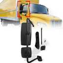 High Soar Door Mirror Assembly with Black Arm fits international Durastar 4200 4300 4400 7400 7600 8500 8600 Trucks, Passenger/Right Side, 15 cm x 95 cm x 46 cm