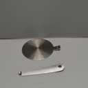 Induction adapter, converter disc for induction cooking plate, heat diffusion plate with detachable handle and base, 20 cm