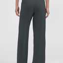 AJISAI Womens Wide Leg Sweatpants High Waist Drawstring Comfy Yoga Pants with Pockets for Casual Work Workout Petite/Regular (Black, S)