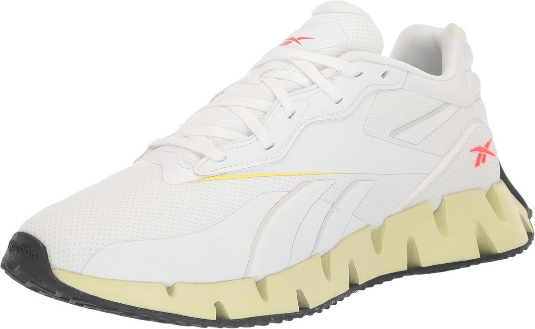 Reebok Womens Zig Dynamica 4 Adventure Outdoor Trail Running & Training Shoes (6, White/Pure Grey/Citrus Glow)