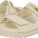 Guess Women's FABULON Sandal, Ivory 150, 7