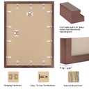 puthiac 20x30 Solid Oak Wood Picture Frame, Walnut, 1 Pack