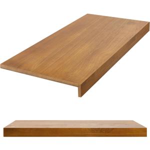 Hoolerry 1 PC Wire Rack Covers 36 x 12 Inch Wood Shelf Covers for Wire Shelving Pantry Shelves Covers Rack Liner Shelf Liners for Bathroom Kitchen Shelving Upgrade, Wood Color