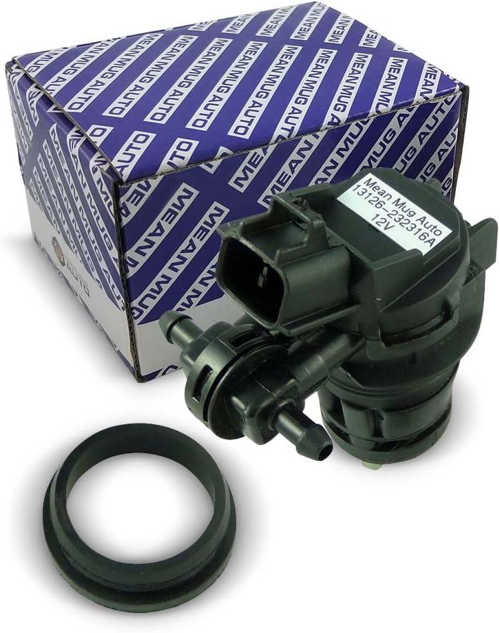 13126-232316A Windshield Washer Pump w/Grommet - Washer Motor Compatible with Honda, Lexus, Mazda, Toyota - Replaces OEM #: BBP167482