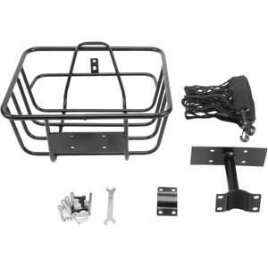 Wire Lift-Off Rear Basket Bicycle Rear Basket Iron Hanging Basket Thickened and Widened Bicycle Basket for Bicycles