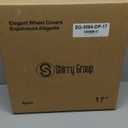 Hubcaps 4-Pack Kit, 17 inch Hub Caps Set of 4 Wheel Covers with Universal Snap-On Retention Rings, 2-Tone ABS Plastic Black and Silver Car Rims for All Models (SG-5084-DP-17)