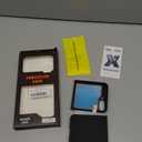 Ruky for Z Flip 6 Case, Full Body Cover Hard PC Ultra-Thin Anti-Scratches Shockproof, Support Wireless Charging Protective Phone Case for Samsung Galaxy Z Flip 6, Black