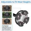 Walking Cane for Men & Women with Alarm, LED Light and Foldable Handle, Foldable, Adjustable, Lightweight, Free Self Standing Walking Cane for Seniors & Adults