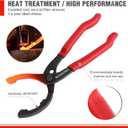 WORKPRO 12" Adjustable Oil Filter Pliers, Wrench Adjustable Oil Filter Removal Tool, Ideal For Engine Filters, Conduit, & Fittings, W114083A