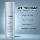 Luxe Eye Balm, Eye Balm Stick, 3-in-1 Hydrating & Smoothing Eye Cream with Collagen, Lightweight Formula for Daily Eye Care, Portable Design