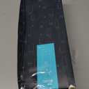 BUZIO Water Bottle with Straw Lid and Flex Cap, 40oz Double Vacuum Stainless Steel Water Flask, Cold for 48 Hrs Hot for 24 Hrs Simple Thermo Canteen Mug, Indigo Black