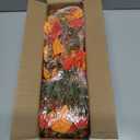 Artificial Fall Hanging Flowers for Outdoors, 2Pcs Faux Silk Fake Morning Glory Mums for Autumn, UV Resistant Realistic Plants for Home Garden Porch Patio Balcony Planter Yard (2Pcs Fall 2 Colors)