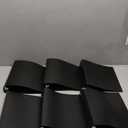 Henoyso 6 Pcs Mini 3 Ring Binders Plastic 2'' Binder, Fits 5.5 x 8.5 Paper Holds(Capacity 375 Sheets), Flexible Three Round Rings Small Black Binders Bulk for School, Office Use, Photo Album Pages