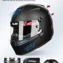 ILM Snell SA2025 Full Face Auto Racing Helmets Lightweight Fiberglass for Adult Men and Women Model 890 M